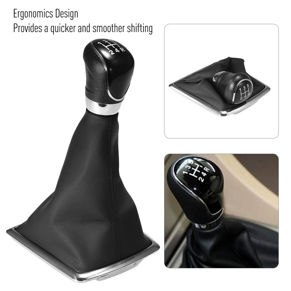 

Gear Shift Cover 5-Speed Manual Transmission Gear Shift Stick Knob Dust-proof Cover for Ford Focus Gear Shift Cover Shift Knob
