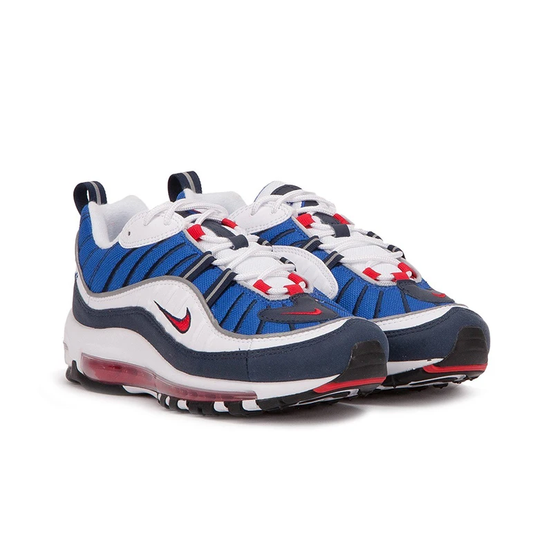 NIKE Air Max 98 Gundam Mens Breathable Running Shoes Lightweight Support Outdoor Sneakers #640744-100
