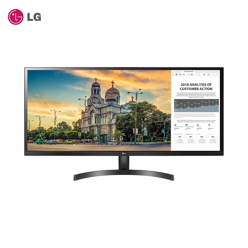 

LG 34WK500-P, 34'', 2560 x 1080 pixels, 5 ms, Black LCD Monitors