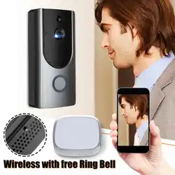 Видеодомофоны WI FI видео телефон двери дверной звонок Беспроводная камера WI-FI для дверного звонка для квартиры ИК-сигнализация