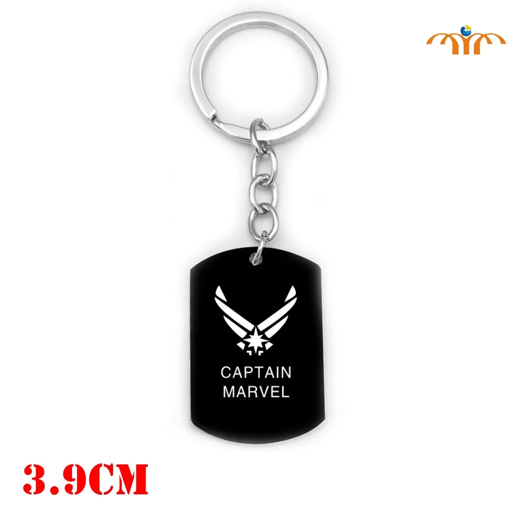 

1pcs The Avengers Captain Marvel Key Holder Alloy Keychain Bag Charm Accessories for Men Women Key Ring Gifts Keychain Organizer