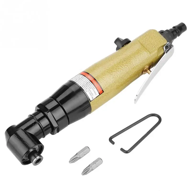 1/4" Pneumatic 90 Degree Air Screwdriver Reversible Type Industry Professional Toolin Electric