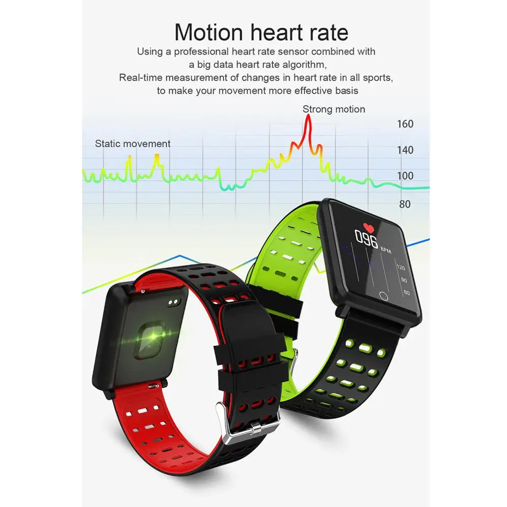 Умный Браслет 1,44 цветной экран монитор сердечного ритма кровяного давления gps отслеживание движения IP68 Водонепроницаемые часы для здоровья r15