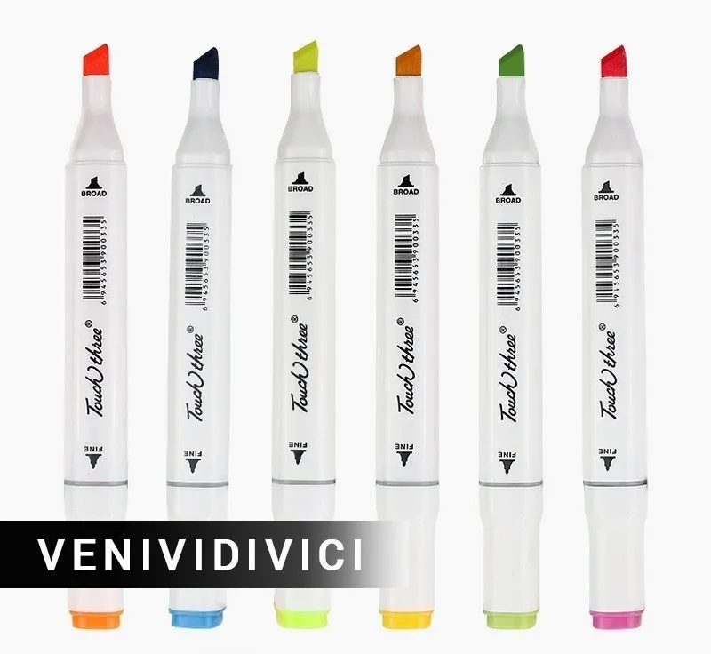 

Best 32/48/72 Colors Multicolor Oily Marker Pen Double-headed Nib Student school Horticultural Landscape Design