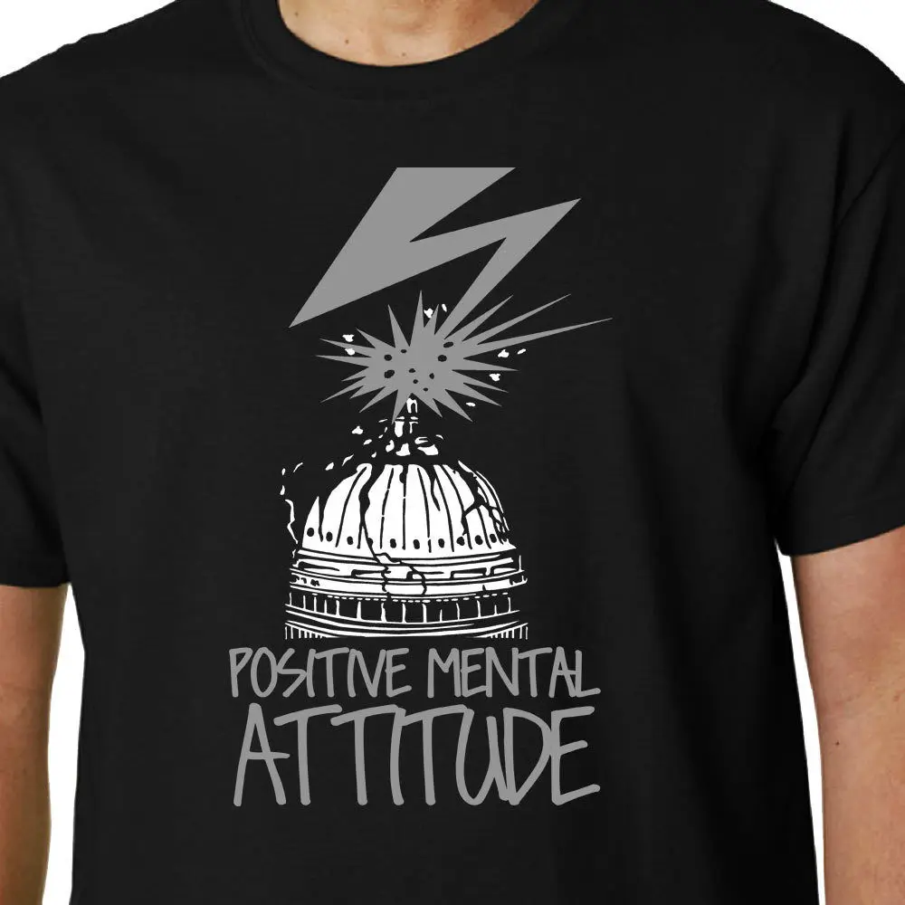 Футболка с позитивным ментальным отношением PMA BAD BRAINS QUOTE GEEK PUNK HARDCORE NYHC | Мужская