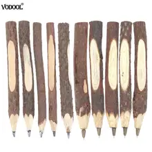 VODOOL 5 шт. Ретро винтажный деревянный филиал шариковый карандаш набор деревянная экологическая кора шариковая ручка офисные школьные канцелярские принадлежности