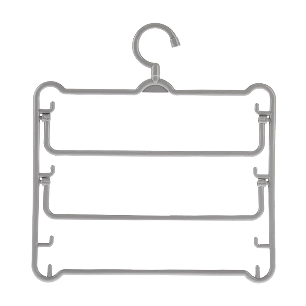 

Multi Layers Pant Hanger Swing Arm Plastic Closet Storage Organizer Slack Hangers Pants Rack Pants Hangers for Jeans Pants Scarf