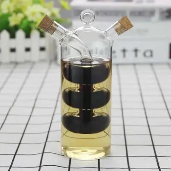 

Innovative Dual Glass Oil Storage Bottle Thermal Resistance Oil Dispenser Durable Shock-proof Vinegar Bottles