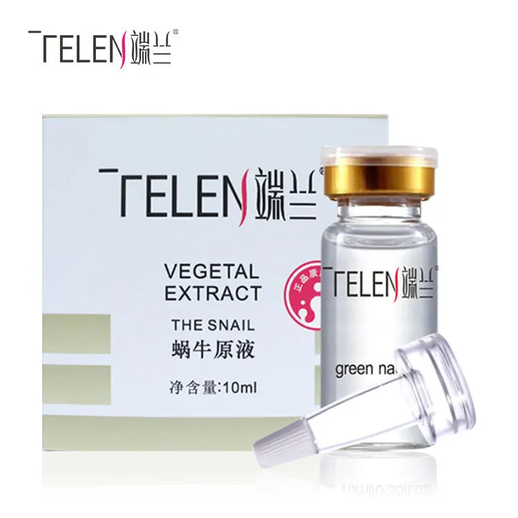 

TELEN 100% Snail Serum Hyaluronic Acid Essence Regenerative Essence Shrink Pores Anti-Aging Whitening Moisturizing 10ml
