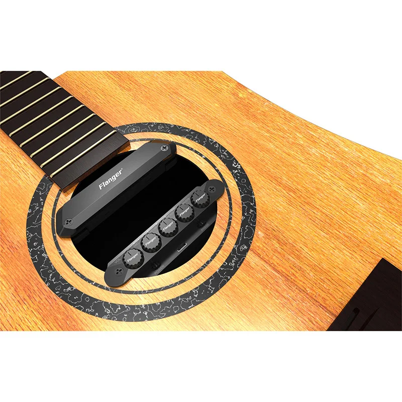 

R2 Guitar Resonance Sound Pick-up Acoustic Guitar Magnetic Reverb Chorus Delay Adjust Pickup for Guitar Lover High quality