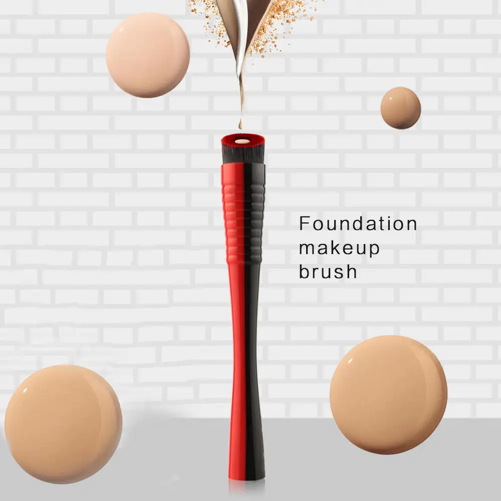 

Small Pretty Waist Groove Foundation Brush Makeup Professional MakeUp Face Foundation Concealer Brushe for Liquid Cream Tools