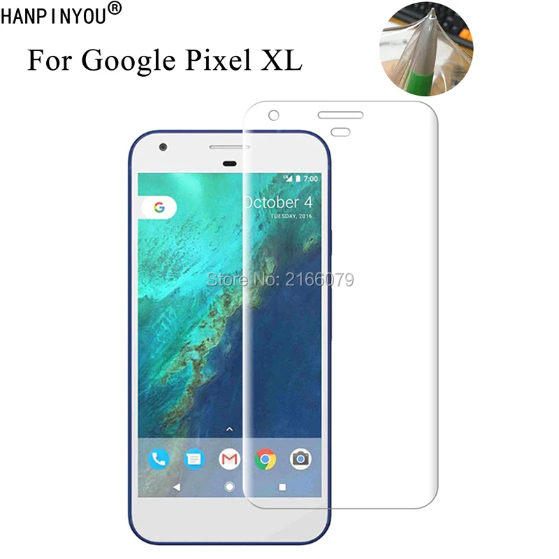 Мягкая защитная пленка из ТПУ для Google Pixel XL 5 дюйма прозрачная + инструменты