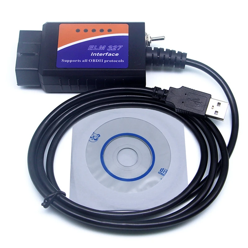 ELM327 USB Диагностический кабель с переключателем для чтения кодов foccus Forscan FF2 Elmconfig| |