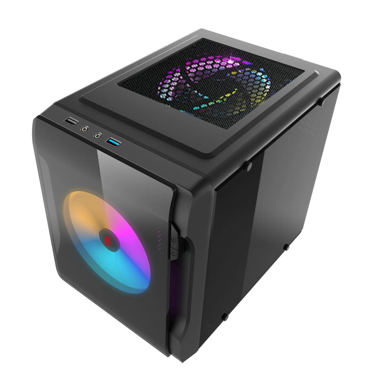 

PC Case Gaming Tower Under 250X255mm Mini Transparent Medium And Small Boards For ITX Motherboards Vertical Dust-Proof Frame
