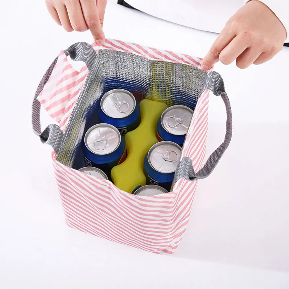 Bento сумка для обедов Tote Фламинго узор пикника хранения столовый мешок практичный
