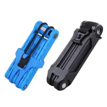 

Bicycle Lock Steel Material Folding Lock Safety Protection Anti Theft Lock Cycling Tool Mountain Bike