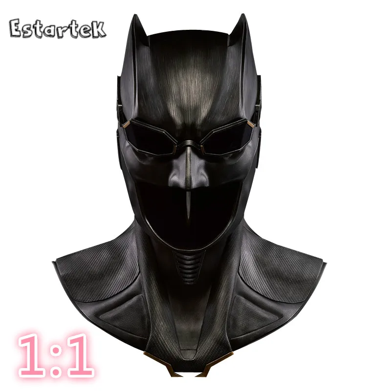 Excellent Estartek 1/1 Rubber Cosplay Prop Justice League Batman 1:1 Helmet Limited Version for Fans Holiday Gift 1