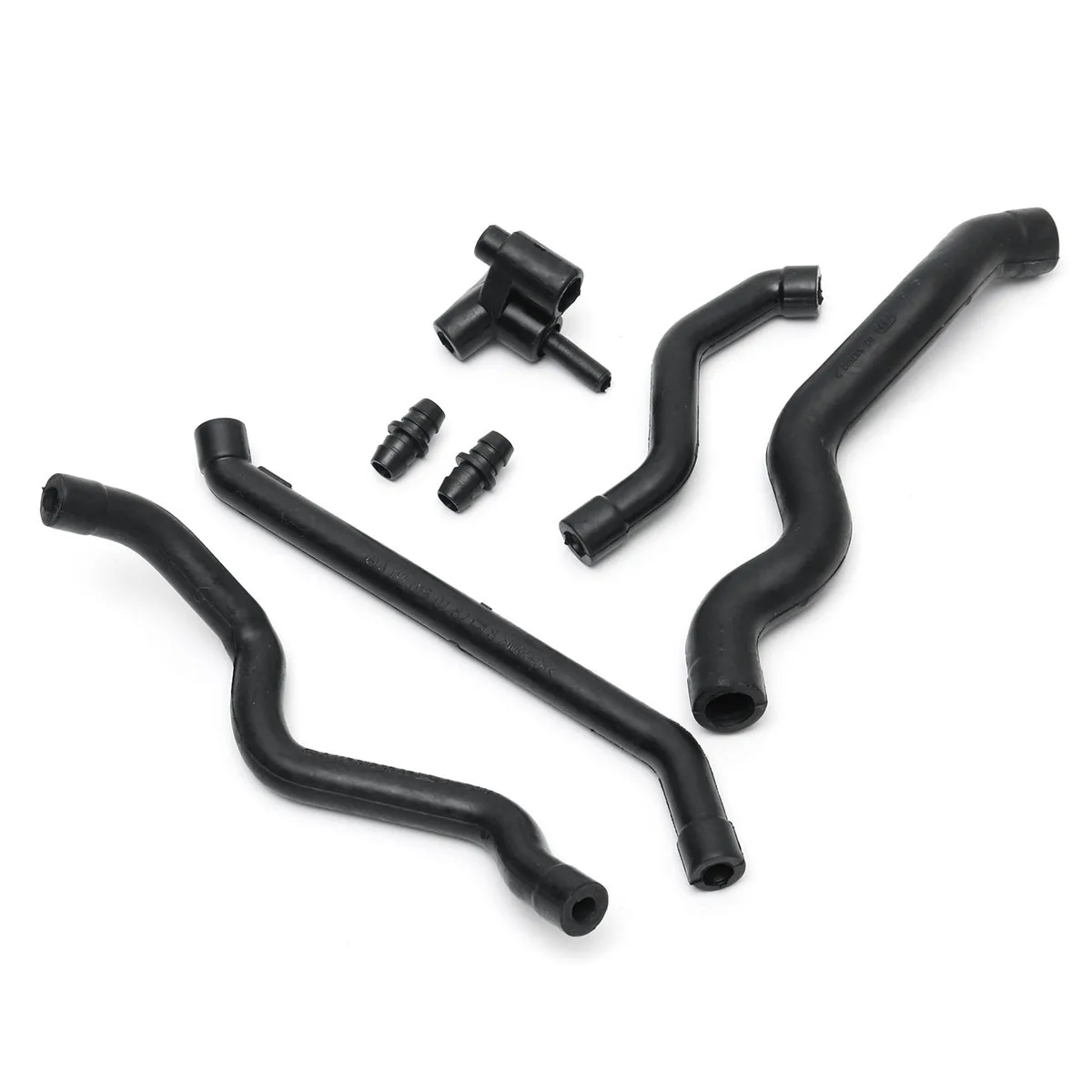 1 Set Car Crankcase Ventalation Air Intake Breather Hose Kit 7 Piece