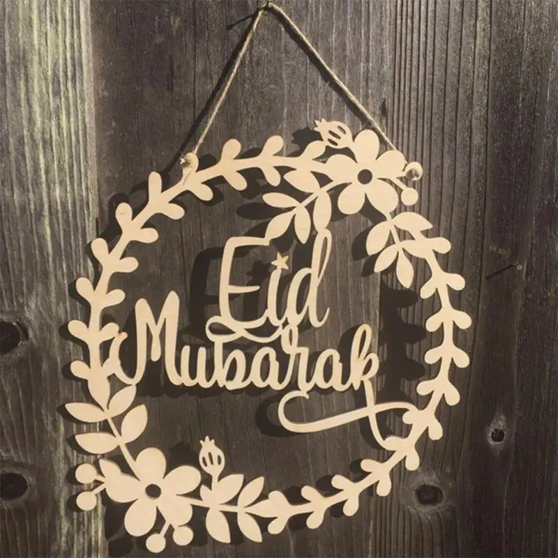 Eid Mubarak Decoration Ramadan Non-Woven Hanging Ornament Pendant Festival Hanging...