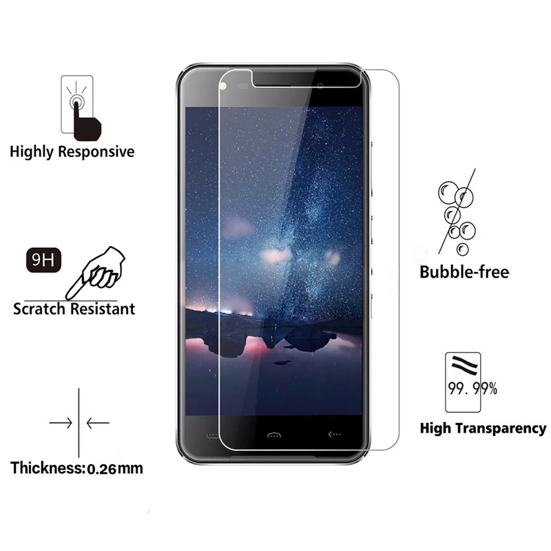 Закаленное стекло 2 5 D для телефона защитное HT50 смартфонов Oukitel WP5 U15 K8 K7 K6 C12