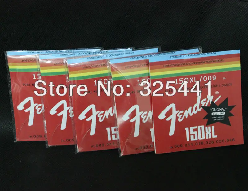 

5 Sets 150XL/009 Extra Light Steel Nickel Wound Electric Guitar Strings (.009 .011 .016 .026 .036 .046)