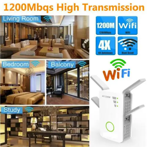 1200 Мбит/с WiFi расширитель диапазона ретранслятор Беспроводной усилитель
