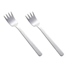 2 шт из нержавеющей стали, утолщенная вилка для салата, фруктов, овощей, кухонные столовые приборы для дома, ресторана, вечерние