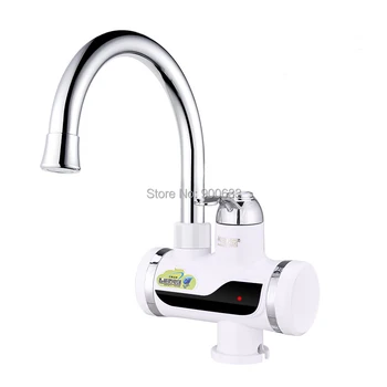 

3000W LED Display 3s Electric Hot Water Heater Faucet Kitchen Instant Water Heater 220v Water Heater Tap Under Influent