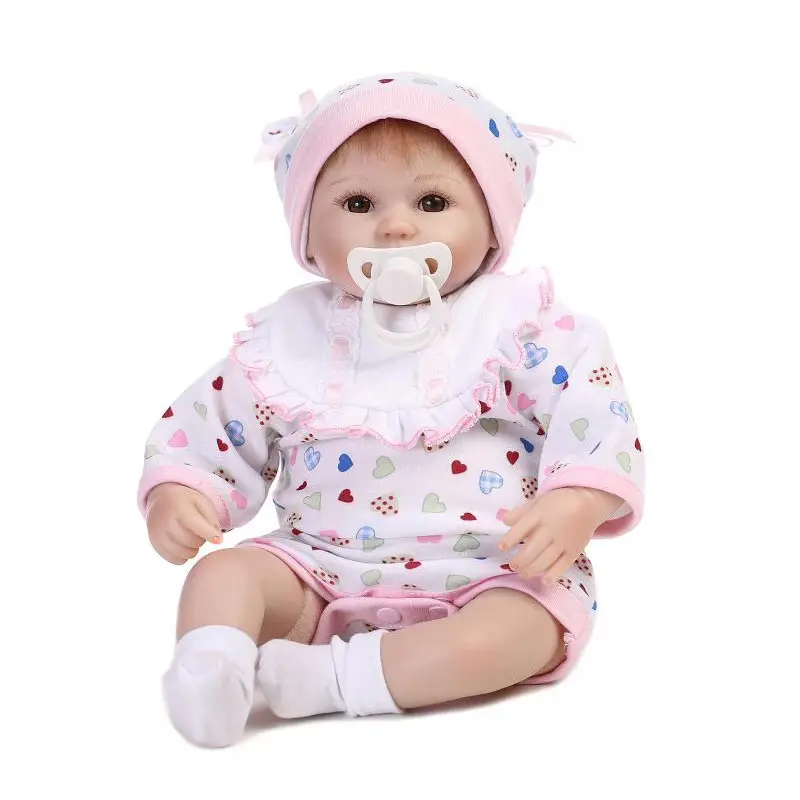 

Soft Silicone Reborn Baby Doll Girl Toys Lifelike Babies Fashion Dolls Beby Reborn Infant Relike Fake Real Baby Toys For Kids