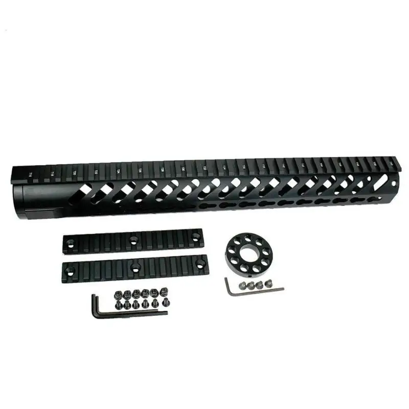 

15" Keymod Handguard Free Float Aluminum Alloy Picatinny Rail for Hunting Tactical Scope Mount Hunting Accessory with Rail