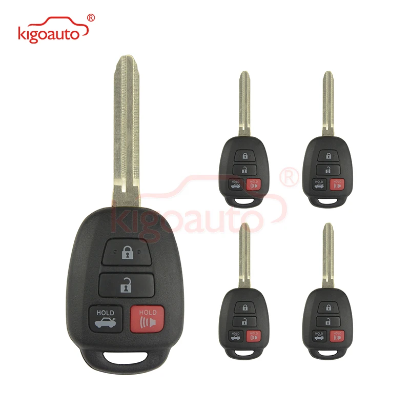 Kigoauto Smart KEY Remote 5Pcs HYQ12BDM TOY43 Blade 314.4Mhz with G Chip for Toyota Camry 2012 2013 2014 89070-06421 89070-06420