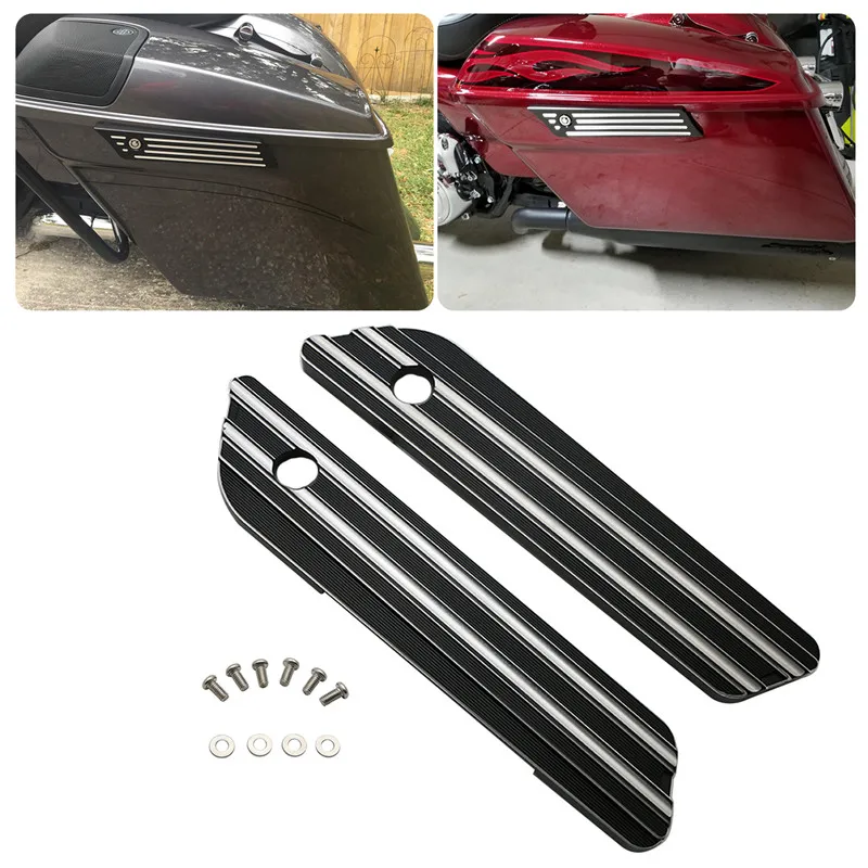 

Saddle Bag Latches Cover For Harley Davidson Touring CVO Electra Glide Ultra 2014 2015 2016 2017 2018