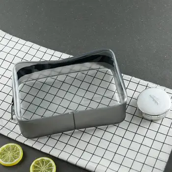 

4PCS Zipper Make Up Organizer Pouch Toiletry Beauty Wash Kit Case Transparent PVC Cosmetic Bags Women Men Travel Makeup Bag