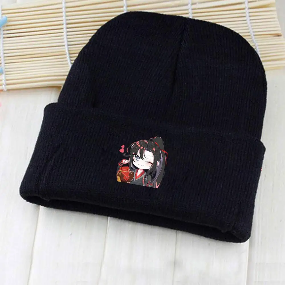 Giancomics Mo Dao Zu Shi Beanie шапка Wei Wuxian Lan Wangji фигурка Зимняя Теплая эластичная Otaku Косплей