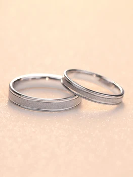 

White Tungsten Couples Rings 3mm/4mm Width Band for Engagement Matte Finished, Free Shipping, Customize
