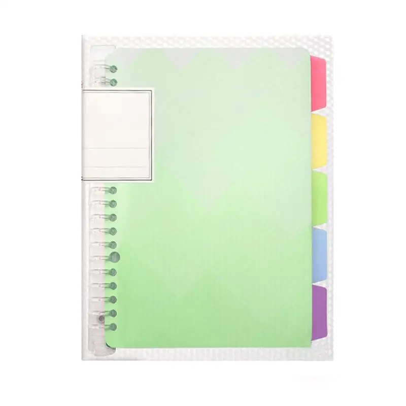 

Notebook Diary Notepad Leather NoteBook Replaceable Stationery A5 B5 Coil Notebook Plastic Removable Loose Leaf Notebook Journal