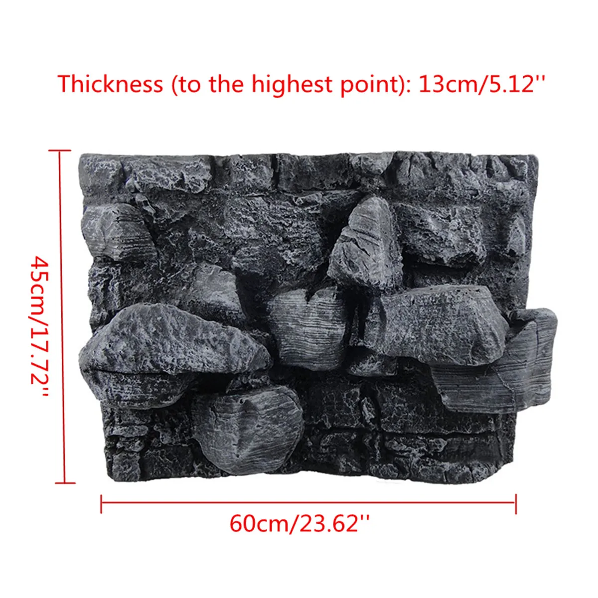 Рептилии большой 3D камень рок аквариум фон ПУ доска аквариум фон доска водные настенные украшения 60X45X13 см