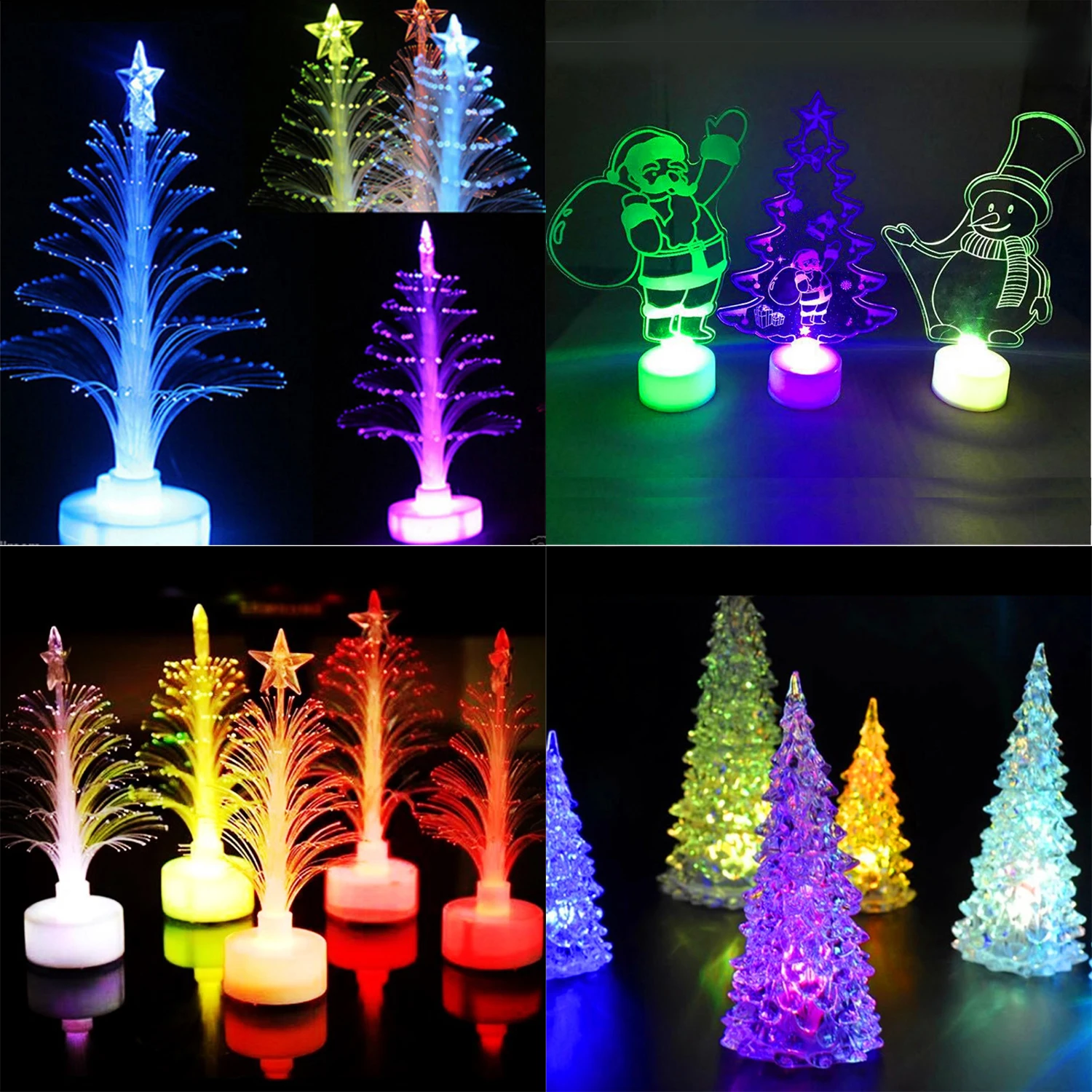 

Colorful Mini Luces Led Decoracion Christmas Tree Night Light Lamp Christmas Lights