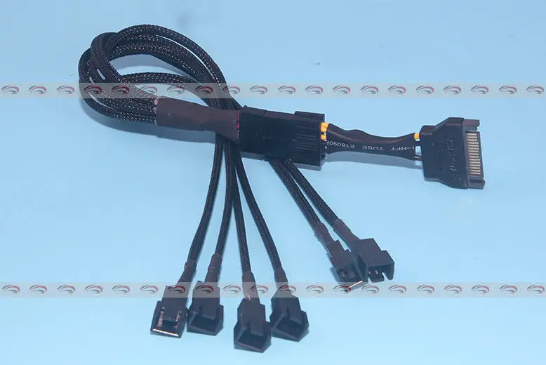 15Pin SATA to 4p / 6p * 3Pin Fan Power Adapter Cable Y Splitter Extension Wire 15P TO 4P 15PIN 6 PIN connector CABLE | Электроника