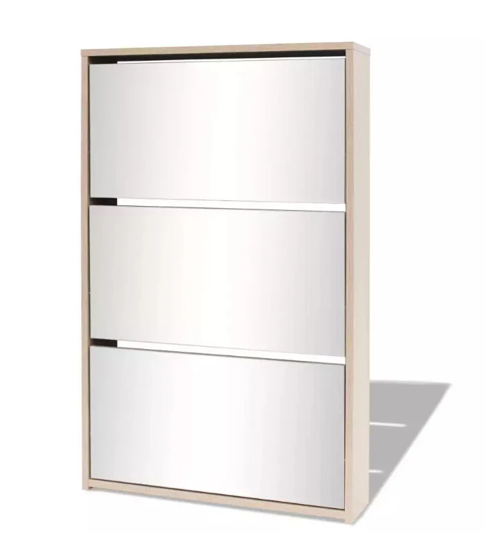 VidaXL خزانة خذاء 3-طبقة مرآة البلوط 63x17x102.5 Cm البلوط أنيق المتطابقة أحذية المنظم المنزل غرفة نوم حذاء رفوف الجرف كابينة VidaXL خزانة خذاء 3-طبقة مرآة البلوط 63x17x102.5 Cm البلوط أنيق المتطابقة أحذية المنظم المنزل غرفة نوم حذاء رفوف الجرف كابينة