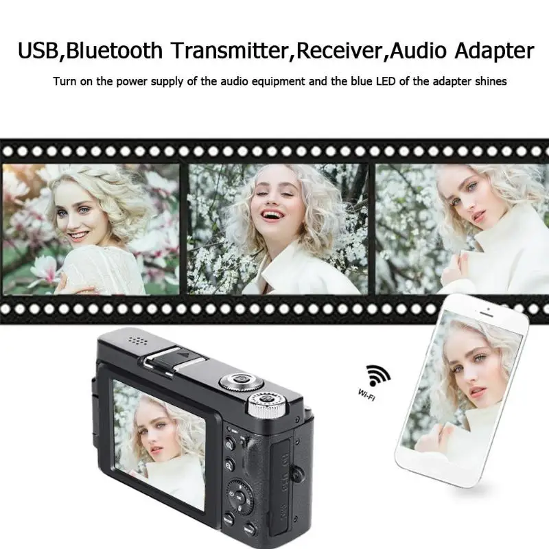 Цифровая камера P11 с откидным экраном, беспроводная, WIFI, Full HD 1080 P, 24MP, 16X зум, цифровая камера, видео рекордер, высокое качество