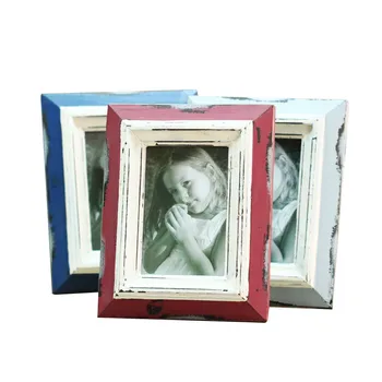 

Household Decor Photo Frames Mediterranean Style Diy Wood Picture Frames Desktop Styledecoration Photo Frames