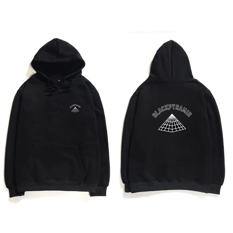 Hot Sale BLACK PYRAMID Trendy Hoodies Men Chris Brown Street Style Long Sleeve Sweatshirt Justin Bieber Stranger Hoody