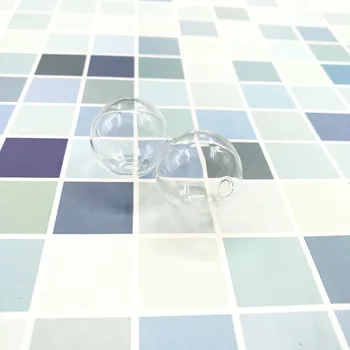 

200pcs/lot 25mm Empty Globe Glass bubble Bottle Vial For Ring Earring Pendants round glass ball jars hollow diy accessories gift