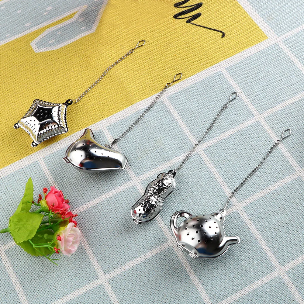 

Peanut / Bird / Teapot / Shell Reusable Metal Tea Bag Stainless Steel Teapot Tea Strainer Ball Tea Infuser Filter