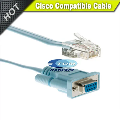 CAB-CONSOLE-RJ45 кабель DB9 female к RJ45 6FT для маршрутизатора cisco и swtich | Компьютеры офис