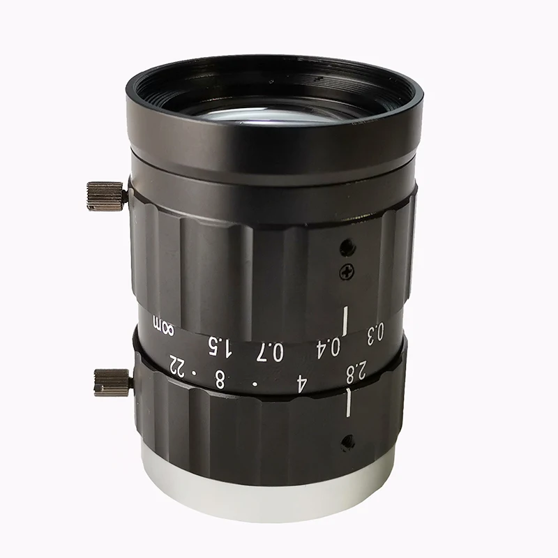 20-мегапиксельная 50 мм 1," F2.8 его/FA низким уровнем искажений объектив с фиксированным фокусным расстоянием C крепление промышленной камеры ручной диафрагмой Объективы для видеонаблюдения