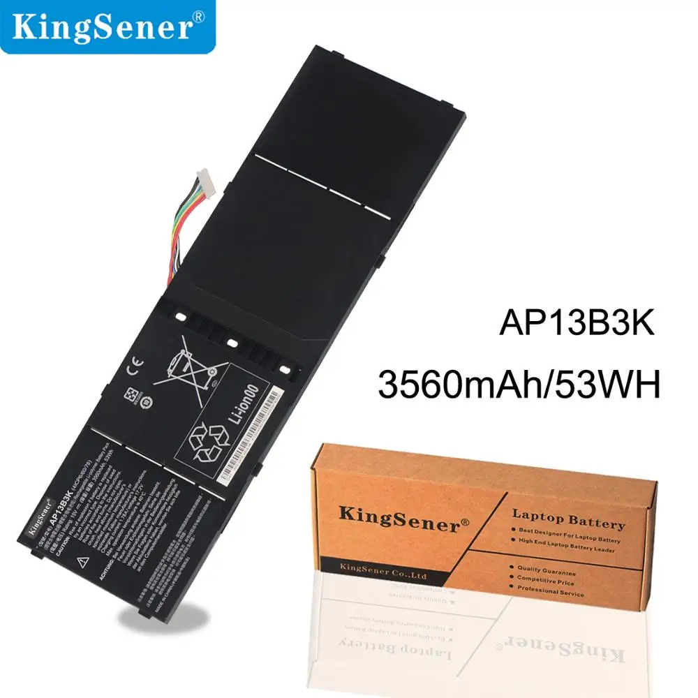 Дешево KingSener AP13B3K ноутбук Батарея для acer Aspire V5 R7 V7 V5 572G V5 573G V5 472G V5 473G V5 552G M5 583P V5 572P R7 571 AP13B8K