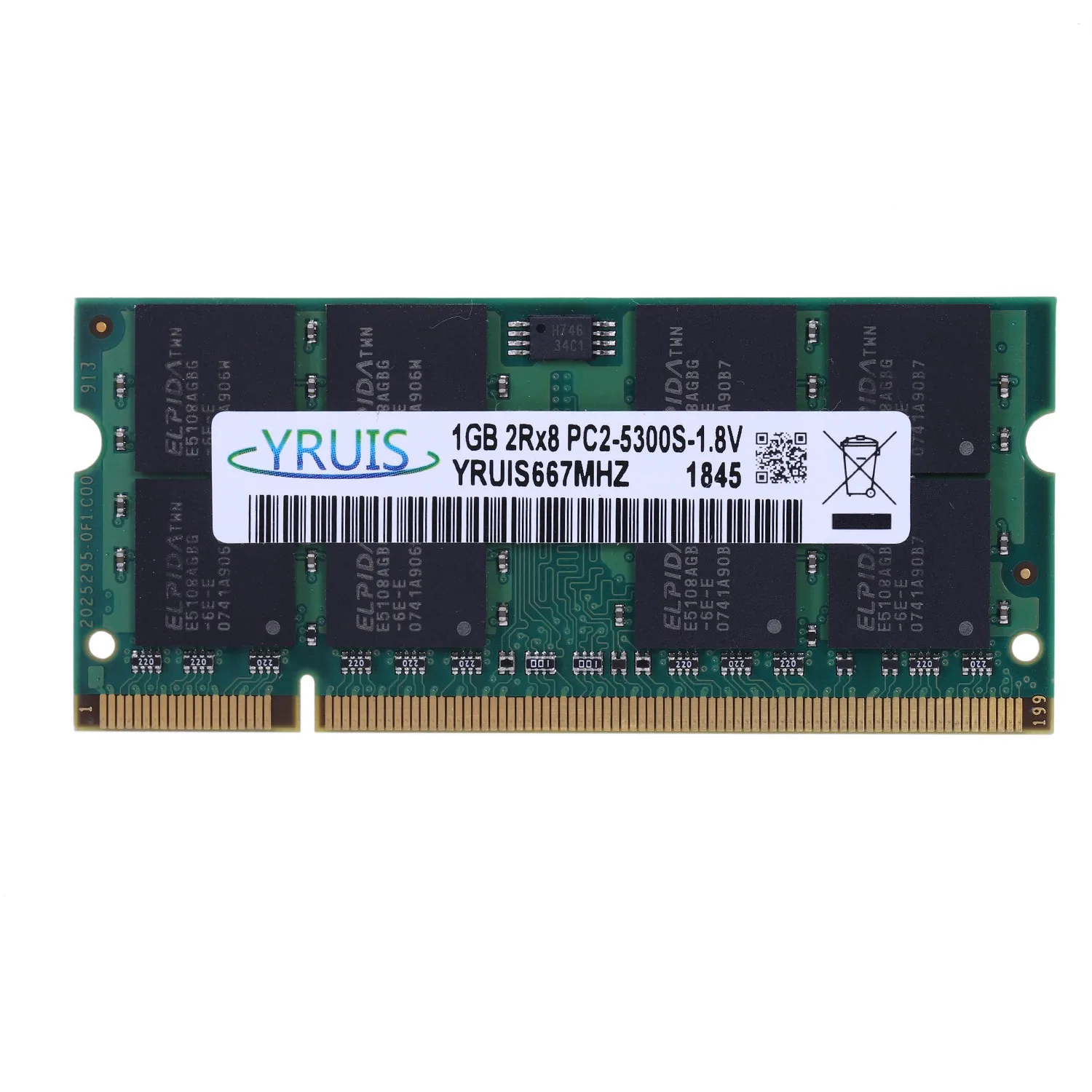 Yruis Ddr2 800 МГц sodimm ОЗУ поддержка памяти ноутбука Memoria Ddr2 ноутбук(1,8 в