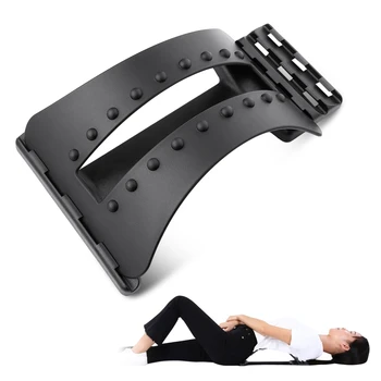 

ilincare Back Massage Stretcher Relax Lumbar Support Spine Pain Relief Chiropractic Fitness Equipment
